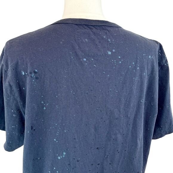 TRUE RELIGION Black Splatter Buddha Wink Graphic T Shirt Sz 3XL Y2K AOP Retro - Picture 6 of 10